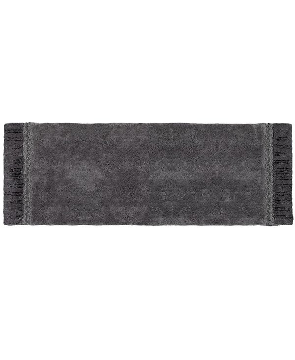 Braided Medallion Colorblocked Bath Rug, 24" x 60"
