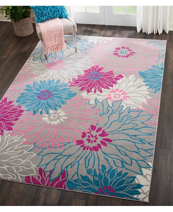 Zeal ZEA17 6'7" x 9'6" Area Rug