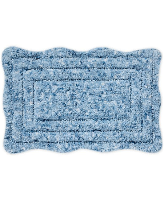 Niki Scallop Skid-Resistant Bath Rug, 20" x 32"